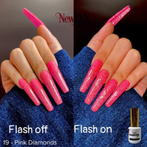 NewLUX Diamond Gel .5oz - #19 Pink Diamonds