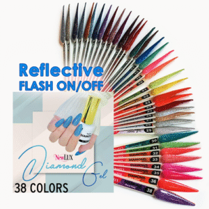 NewLUX Diamond Gel .5oz #01 - #38 = 38 colors x $7. Free 1 Sample Tip